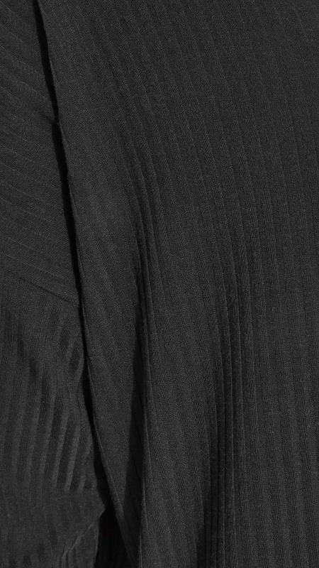 LIMITED COLLECTION Curve Black Ribbed Side Split Cardigan_S.jpg