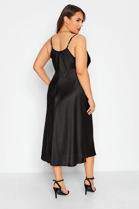 LIMITED COLLECTION Plus Size Black Cowl Neck Dress | Yours Clothing  3