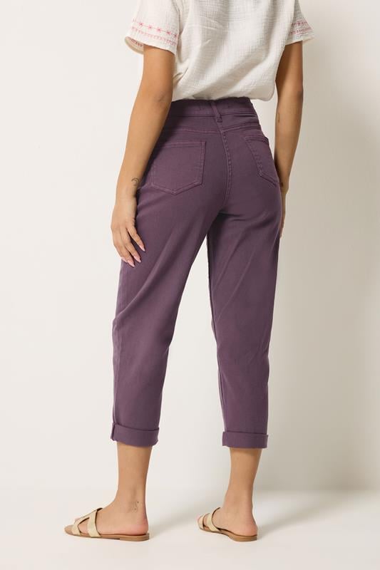 M&Co Berry Purple Mom Jeans | M&Co 2