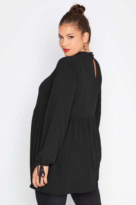LIMITED COLLECTION Plus Size Black Turtle Neck Blouse | Yours Clothing 3