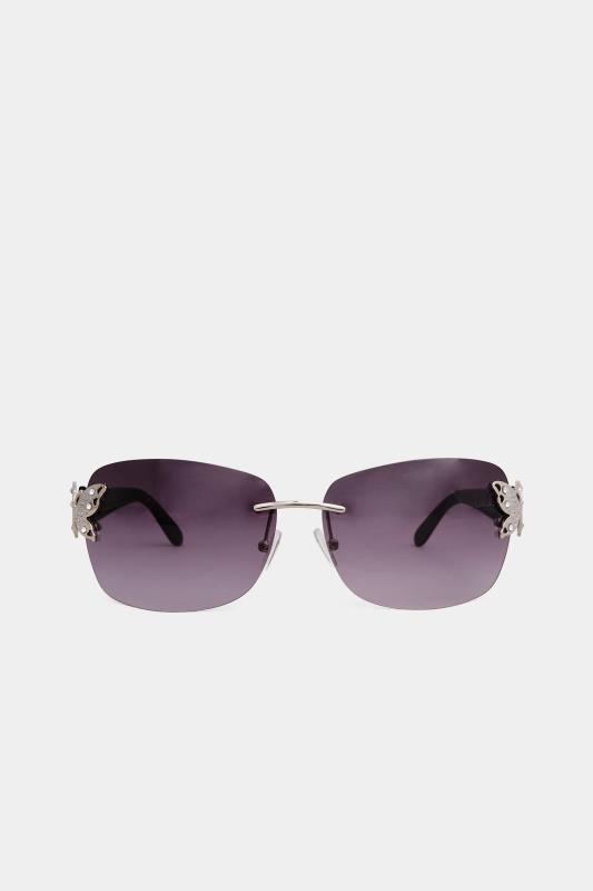 Black Butterfly Frameless Sunglasses 3