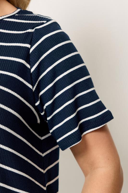 Yours Plus Size Black Stripe T-Shirt | Yours Clothing 4