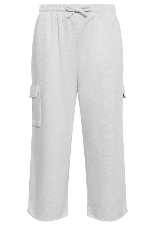 LIMITED COLLECTION Plus Size Grey Wide Leg Cargo Joggers | Yours Clothing 5