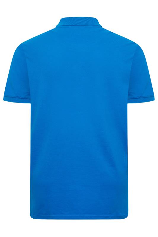 U.S. POLO ASSN. Big & Tall Blue Player 3 Logo Polo Shirt | BadRhino 4