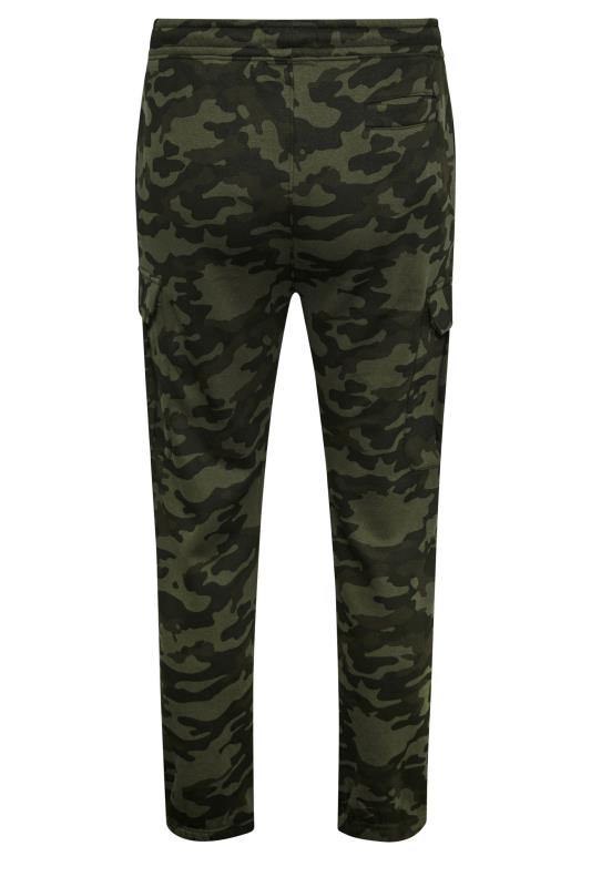 BadRhino Big & Tall Green Camo Print Cargo Joggers | BadRhino 6