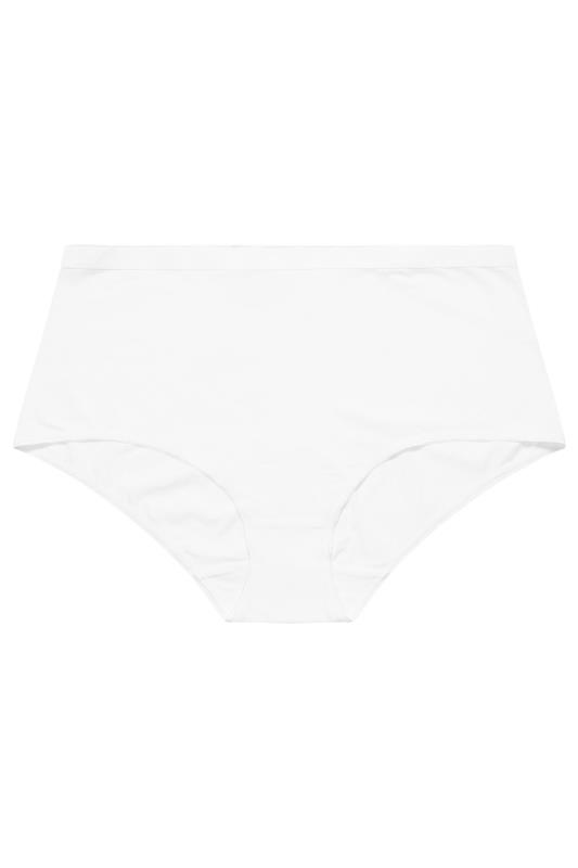 YOURS 5 PACK Plus Size Blue & White High Waisted Full Briefs | Yours Clothing 10