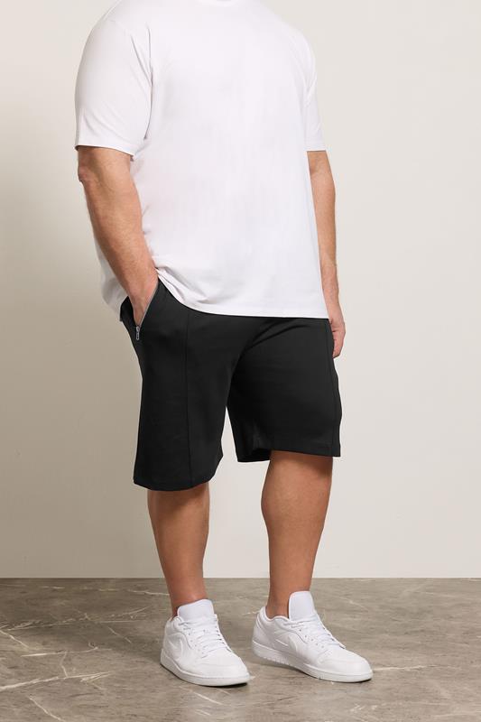  KAM Big & Tall Black Interlock Shorts