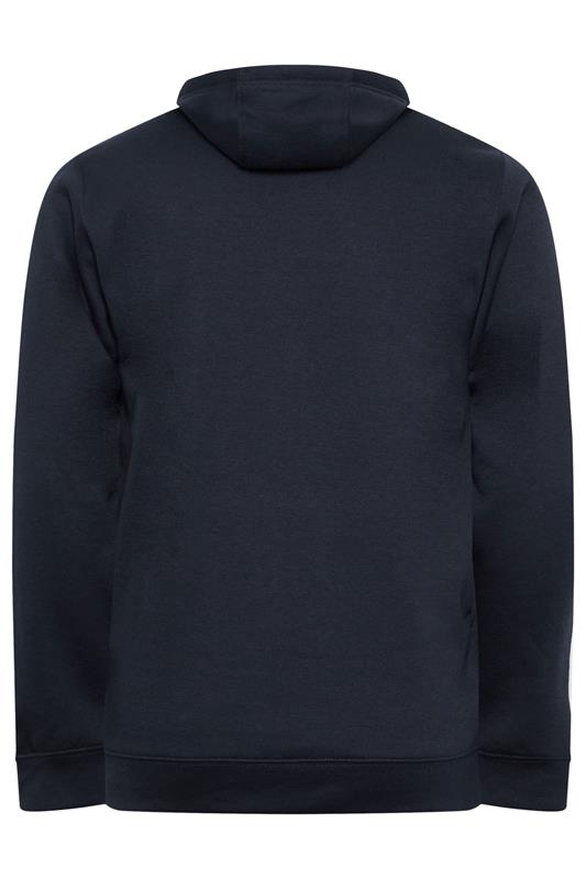 BadRhino Big & Tall Navy Blue Zip Through Hoodie | BadRhino  7