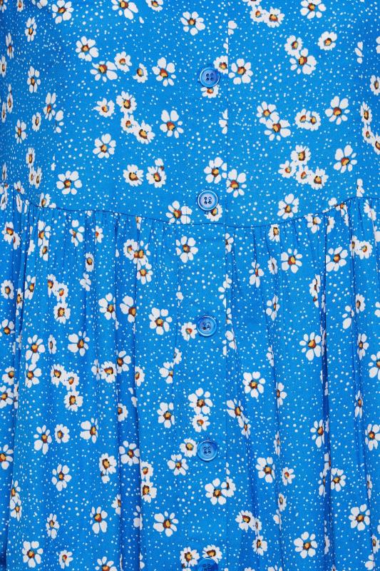 YOURS Plus Size Blue Daisy Print Smock Dress | Yours Clothing 6