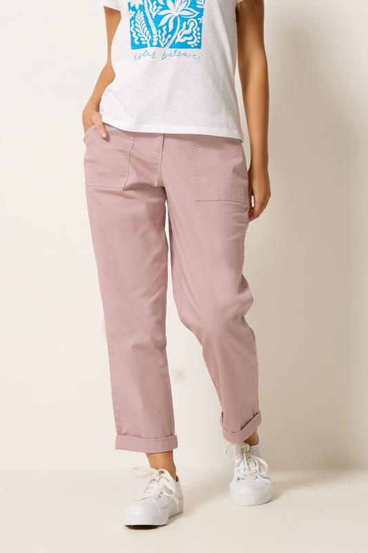 M&Co Pink Twill Carpenter Trousers | M&Co 1