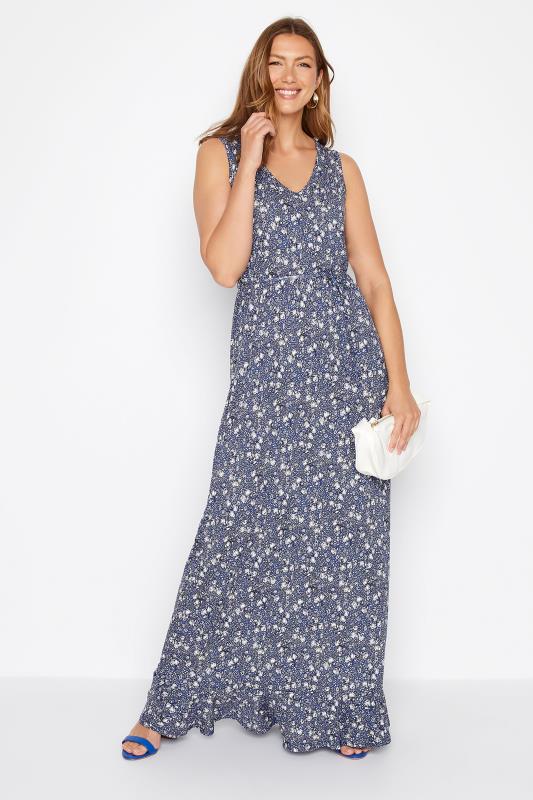LTS Tall Women's Blue Floral Maxi Dress | Long Tall Sally 2