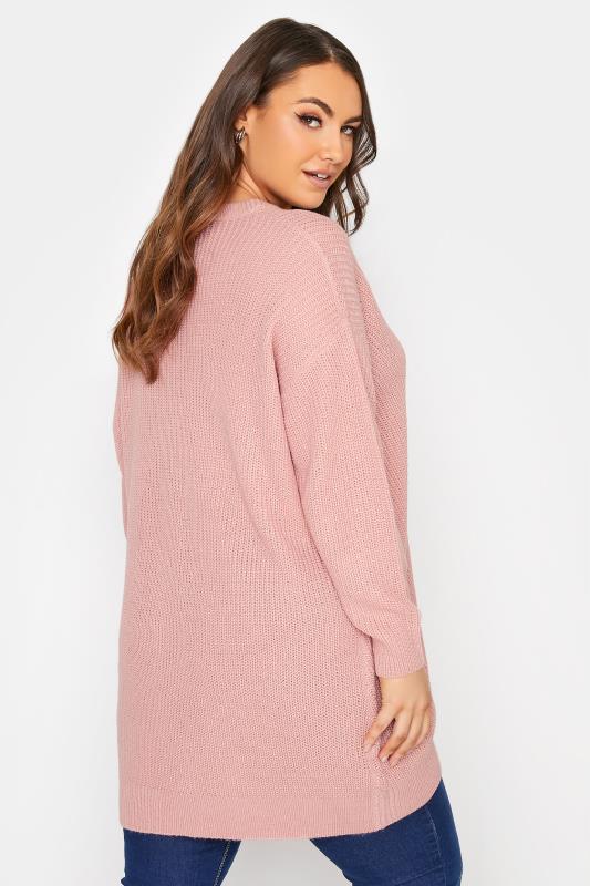 Curve Pink Essential Knitted Jumper 3