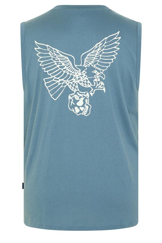 BadRhino Big & Tall Blue Eagle Graphic Extra Long Muscle Vest | BadRhino 7