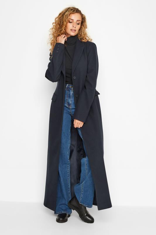 Tall Women's LTS Navy Blue Long Formal Coat | Long Tall Sally 2