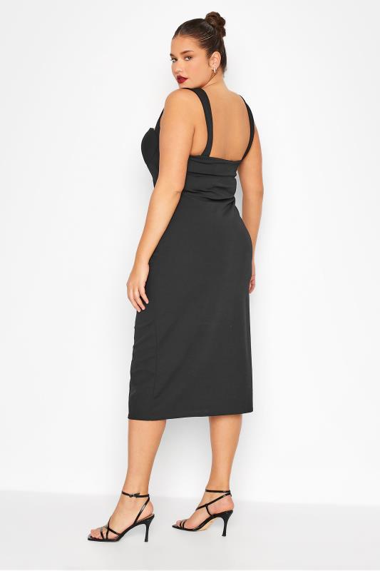 LTS Tall Women's Black Corset Detail Dress | Long Tall Sally 3