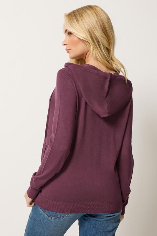 M&Co Berry Purple Zip Up Hoodie | M&Co 2