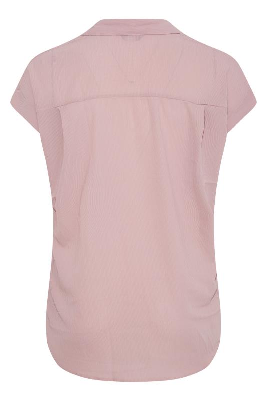 Curve Pink Grown On Sleeve Shirt 7