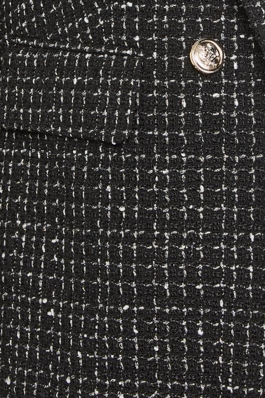 YOURS Curve Black Metallic Boucle Blazer | Yours Clothing 6