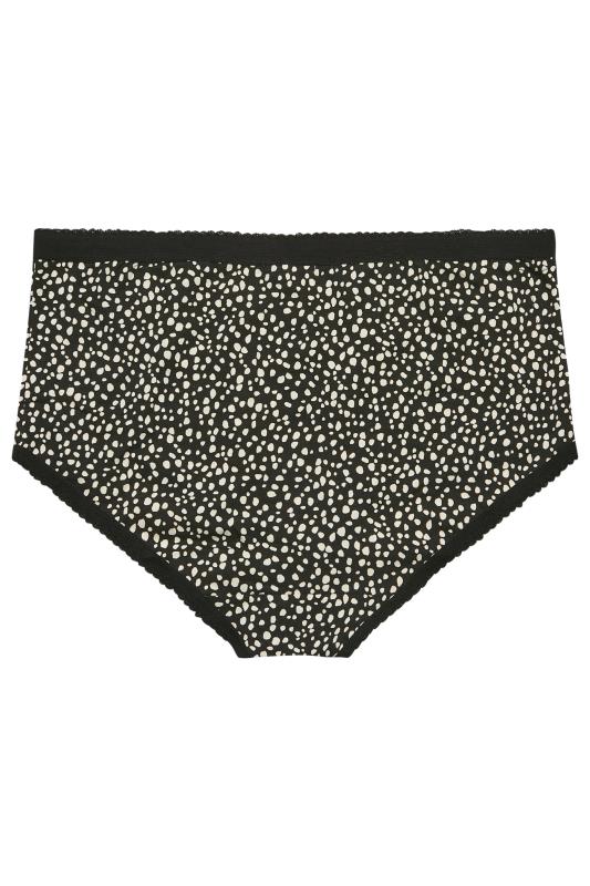 Plus Size 5 PACK Nude Animal Print High Waisted Full Briefs | Yours Clothing  8