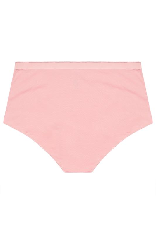 YOURS Plus Size 5 PACK Pink & Yellow Pastel Full Briefs | Yours Clothing 5