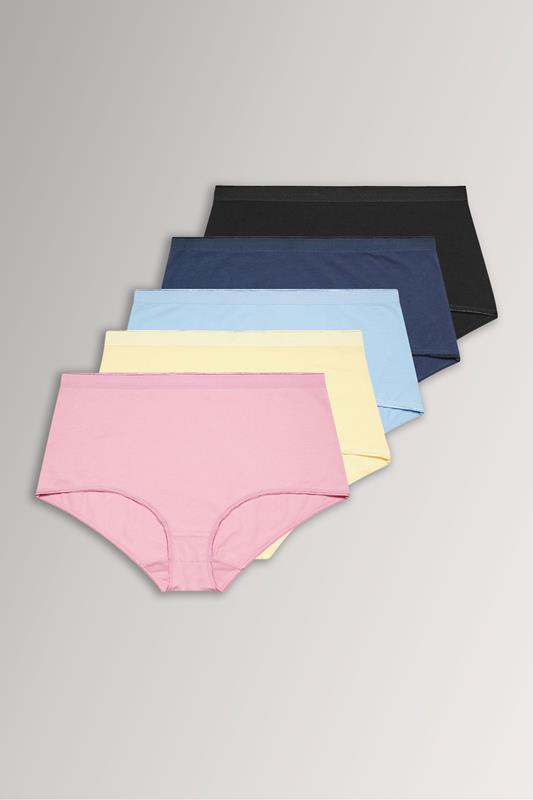  YOURS 5 PACK Pastelblauwe slips met volledige dekking