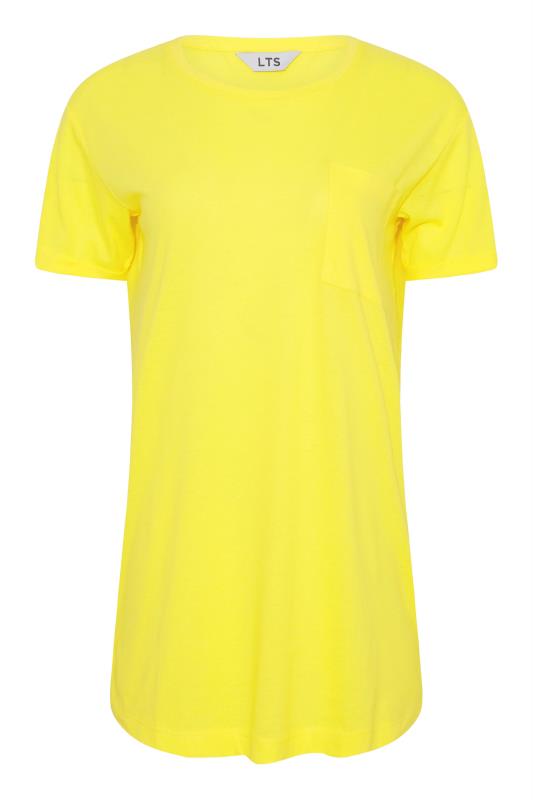 LTS Tall Bright Yellow Short Sleeve Pocket T-Shirt_F.jpg
