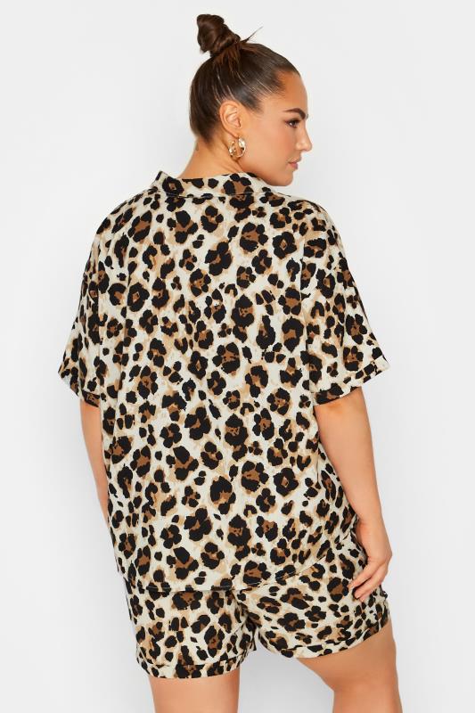 LIMITED COLLECTION Plus Size Brown Leopard Print Shirt | Yours Clothing 6