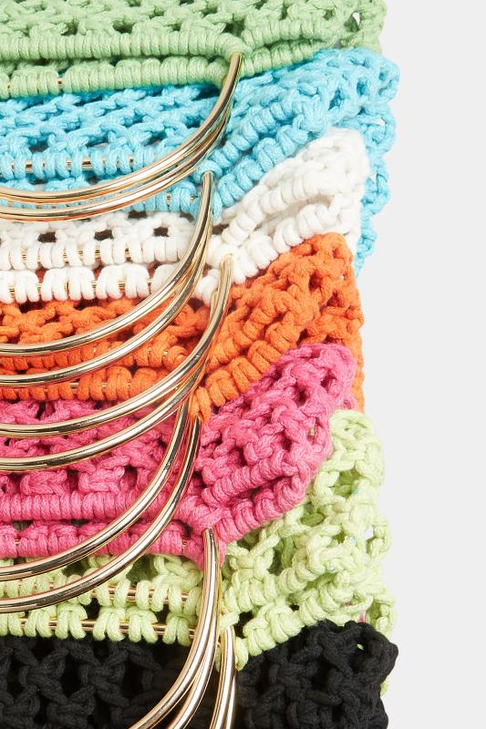Pink Crochet Handle Bag 6