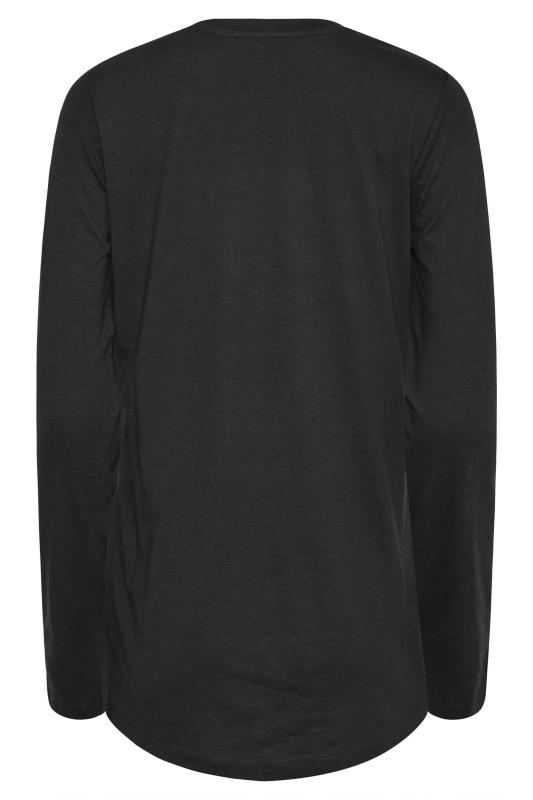 LTS Tall Black Basic Long Sleeve T-Shirt 6