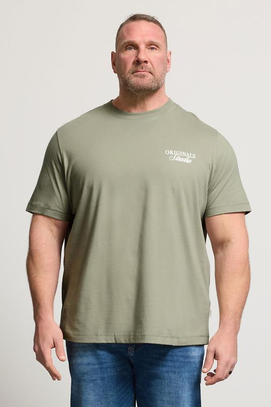  JACK & JONES Big & Tall Seagrass Green Studio Graphic T-Shirt