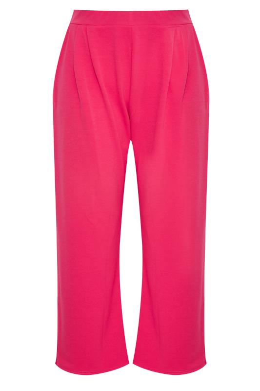 LIMITED COLLECTION Curve Hot Pink Wide Leg Trousers 5