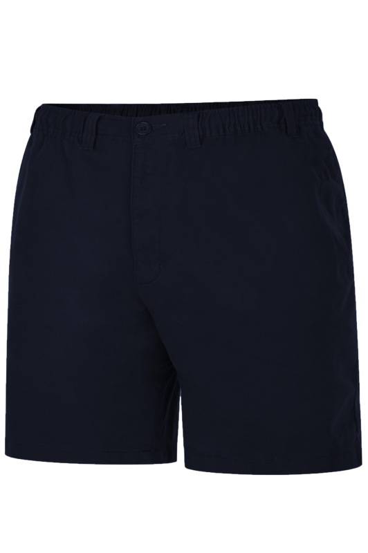 Plus Size  ESPIONAGE Big & Tall Navy Blue Stretch Shorts