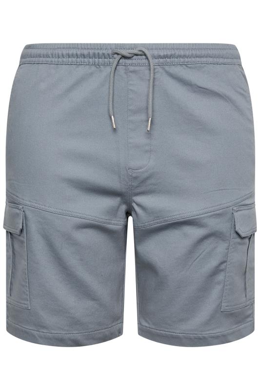 BadRhino Big & Tall Blue Elasticated Waist Cargo Shorts | BadRhino 4