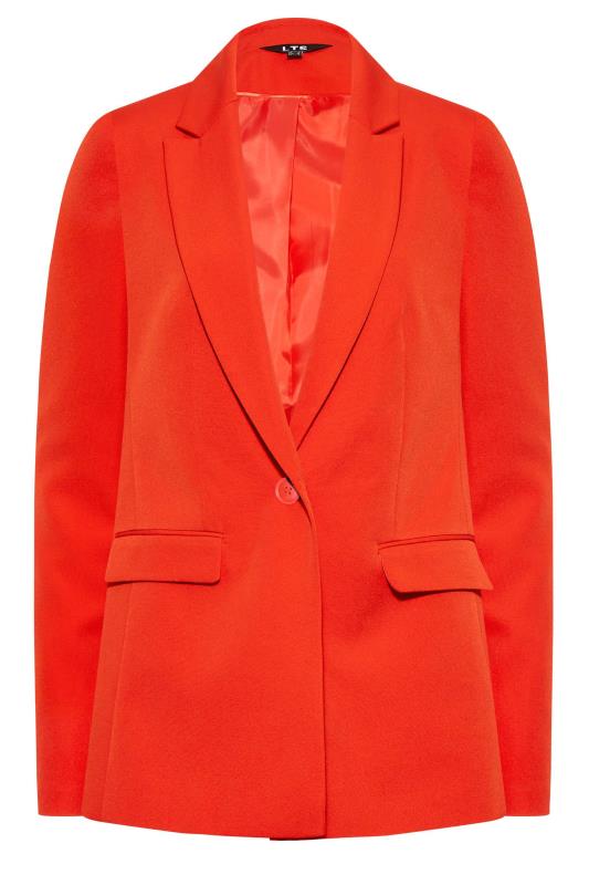 LTS Tall Women's Red Long Sleeve Scuba Crepe Blazer | Long Tall Sally 7