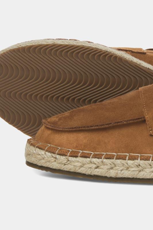 JACK & JONES Big & Tall Brown Espadrille Loafers | BadRhino 5