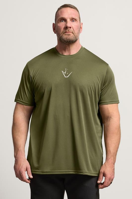  IronRhino Big & Tall Olive Green Performance T-Shirt