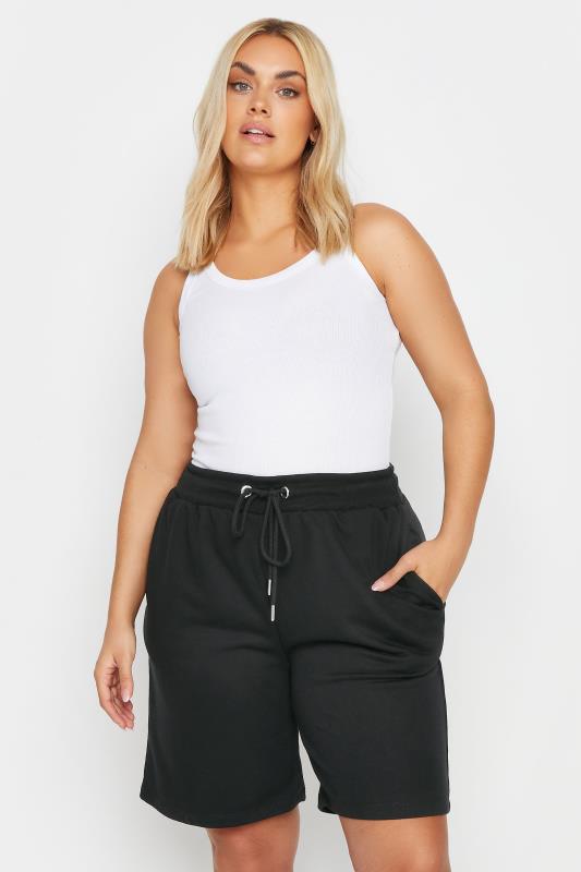 Beauty Grande Taille YOURS Curve Black Jogger Shorts