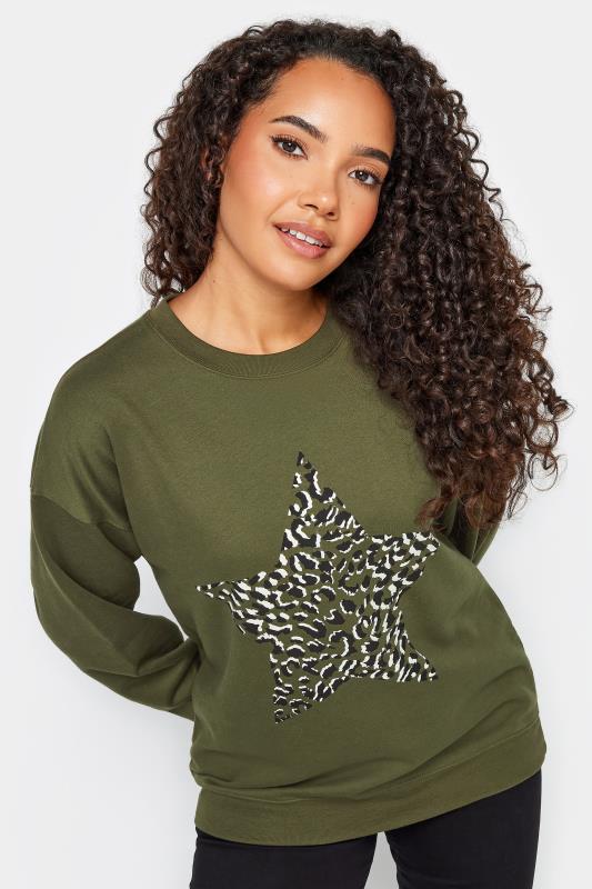M&Co Green Animal Print Star Sweatshirt 4