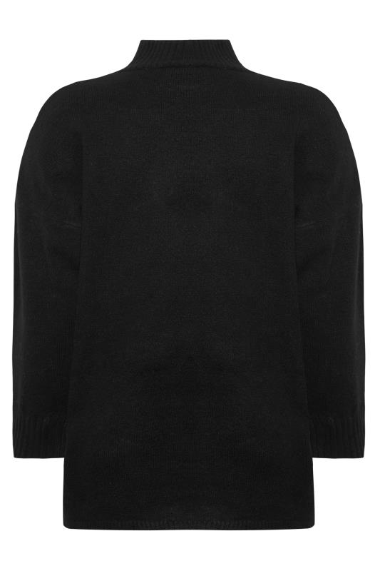 YOURS LUXURY Plus Size Black Batwing Jumper | Yours Clothing 7