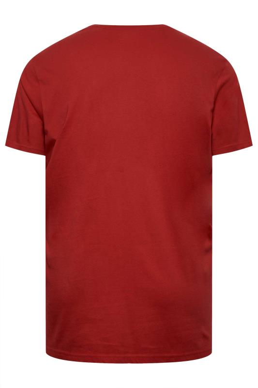 BadRhino Big & Tall Red 'Eat Sleep Beer' Christmas T-Shirt | BadRhino 5