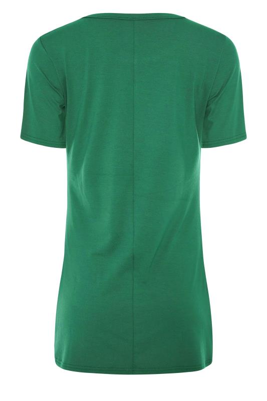 LTS Tall Emerald Green Scoop Neck T-Shirt 6