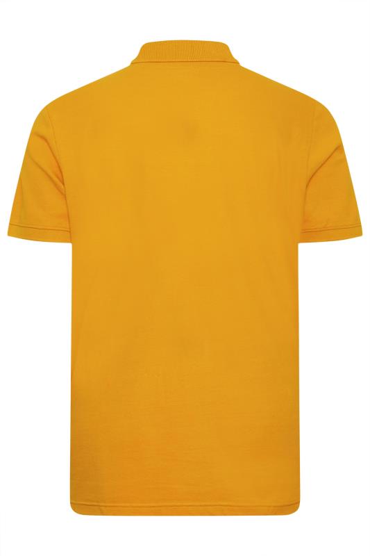 BadRhino Big & Tall Mustard Yellow Polo Shirt | BadRhino 5