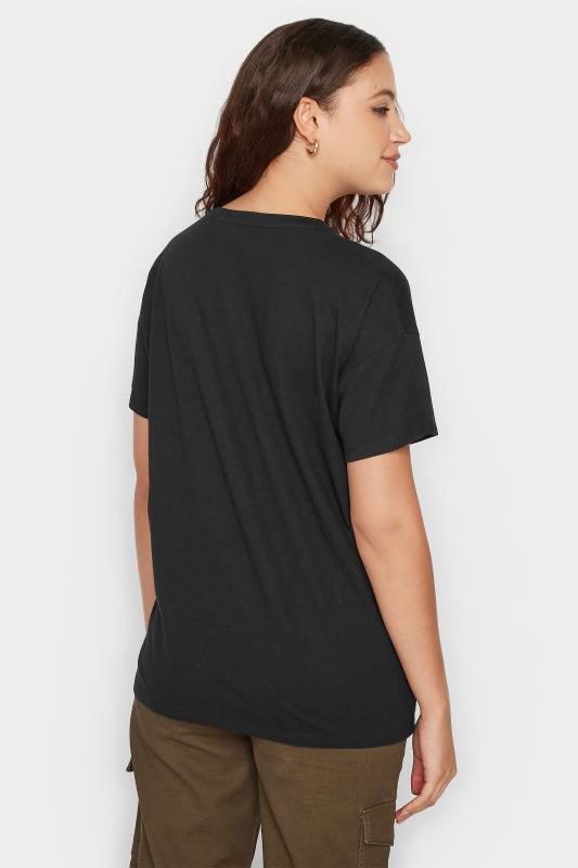 LTS Tall Black Utility Pocket Cotton T-Shirt | Long Tall Sally 4