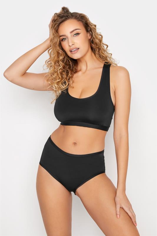  Grande Taille LTS Tall Black Soft Touch Bralette Set