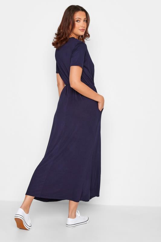 LTS Navy Blue Pocket Midaxi Dress | Long Tall Sally 3