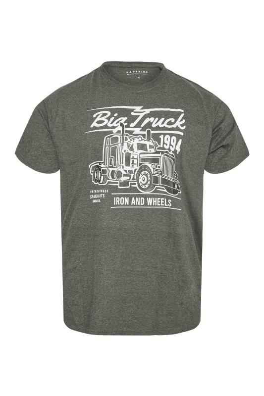 BadRhino Big & Tall Charcoal Grey Truck Graphic Print T-Shirt_X.jpg
