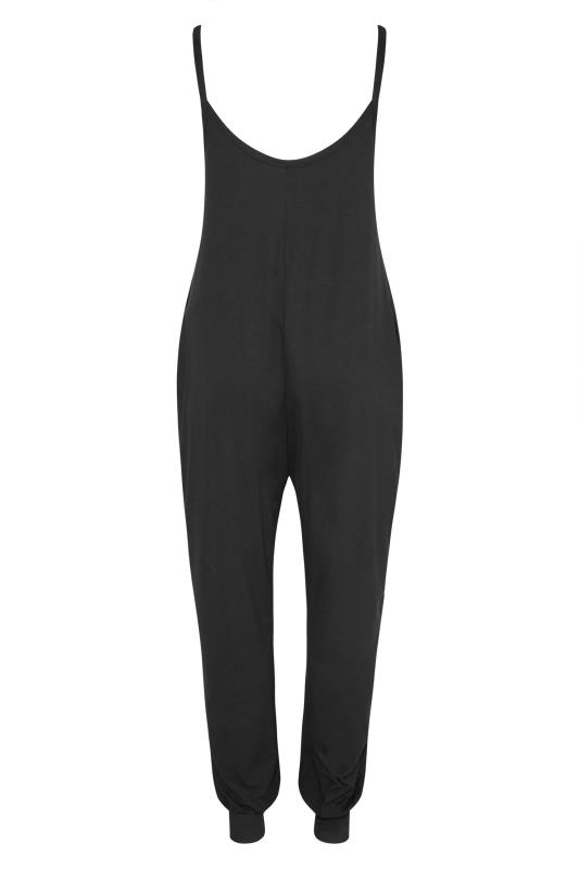 BUMP IT UP MATERNITY Plus Size Black Oversized Jumpsuit | Yours Clothing 7