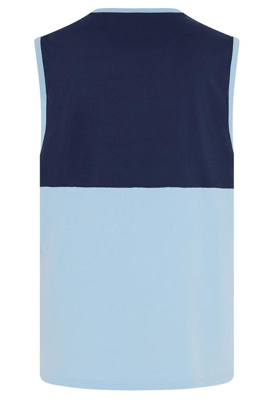 KAM Big & Tall Light Blue Palm Springs Vest Top | BadRhino 2