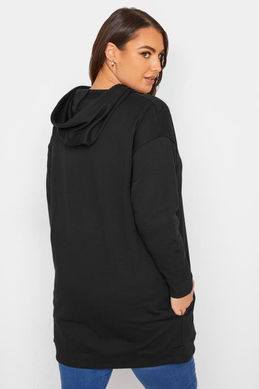 Plus Size DISNEY Black Minnie Mouse Sequin Hoodie | Yours Clothing 3