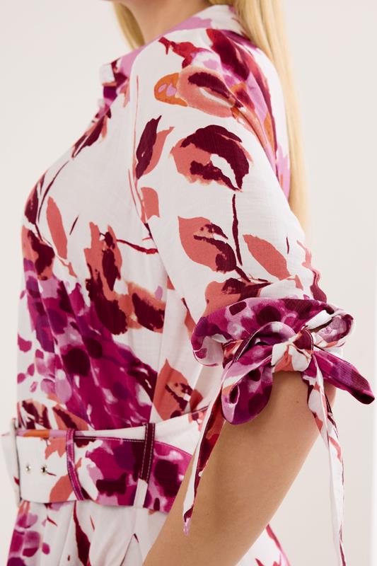STAR Pink Floral Shirt Dress | StarByJM 4